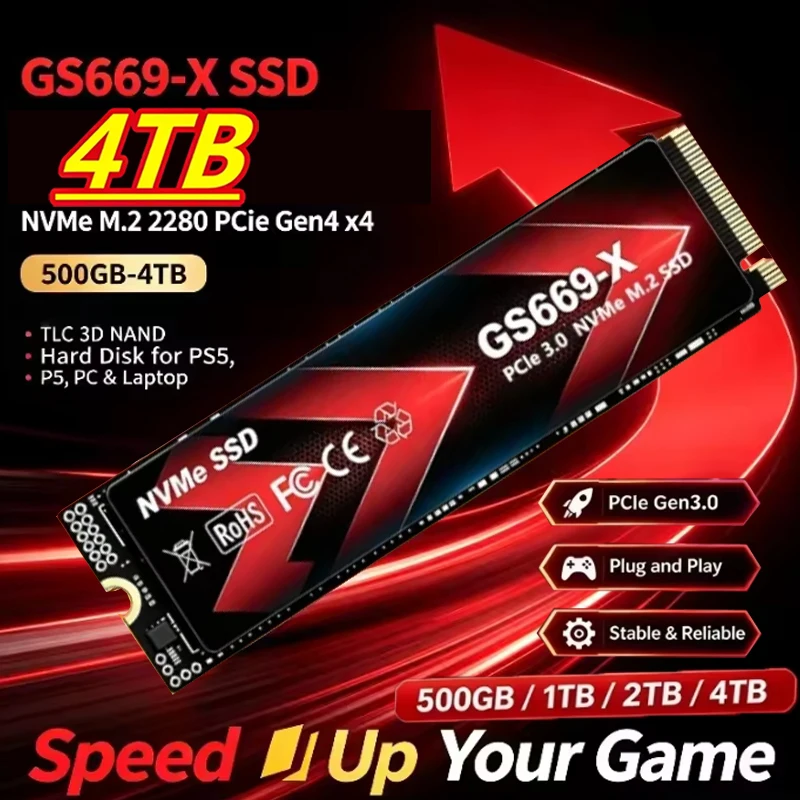 Ssd 500Gb - GS669-X, SSD M.2 NVMe de 500